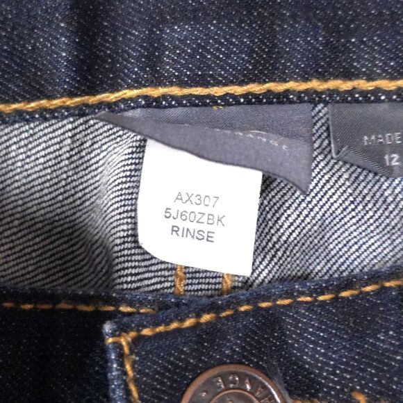 Armani Wide Leg Flared Jeans 12 32x33 Y2K USA Bellbottom Retro Glam Rock Street - Picture 16 of 16